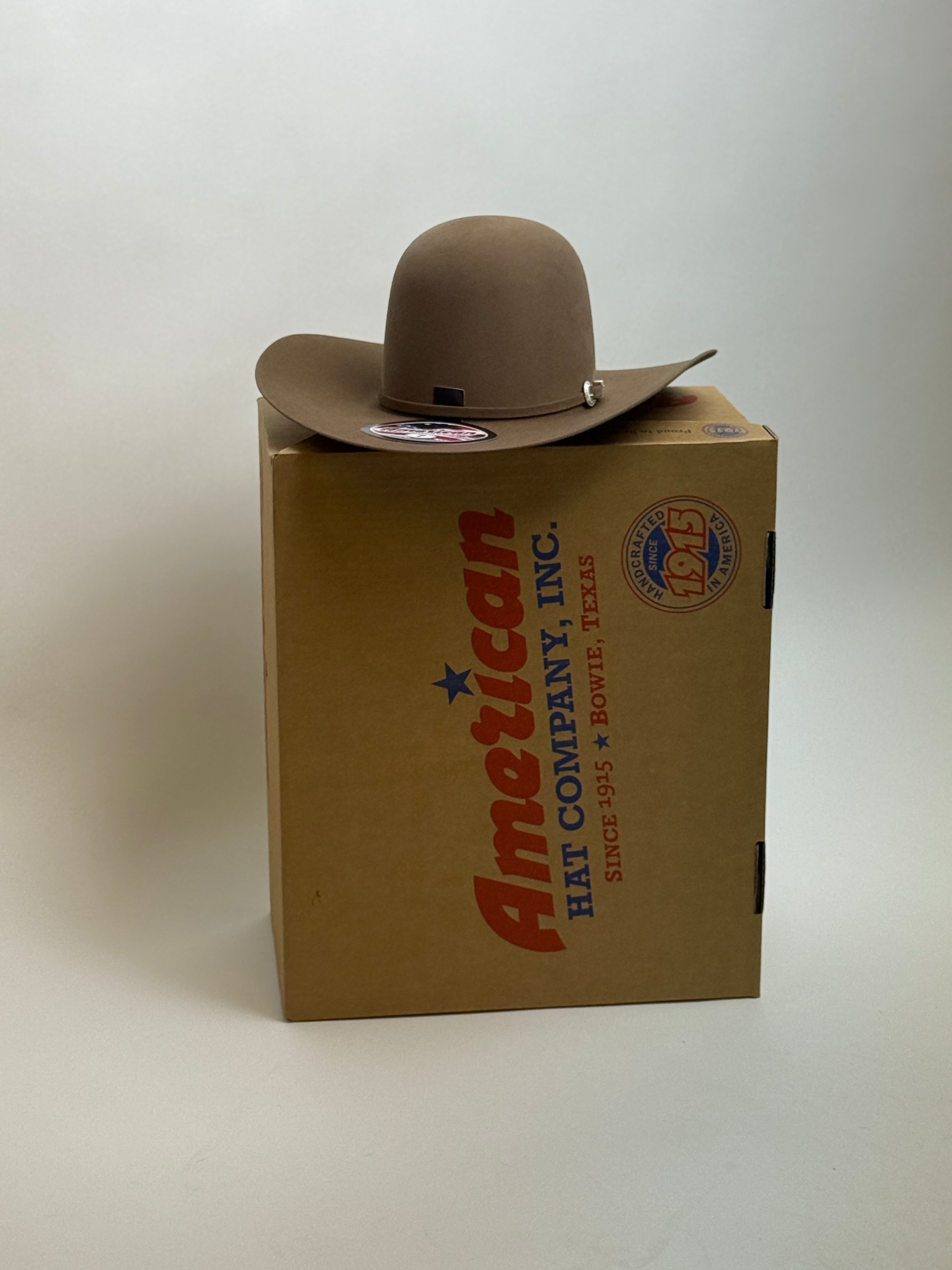 7X American Felt Hat Tuscan Open Crown