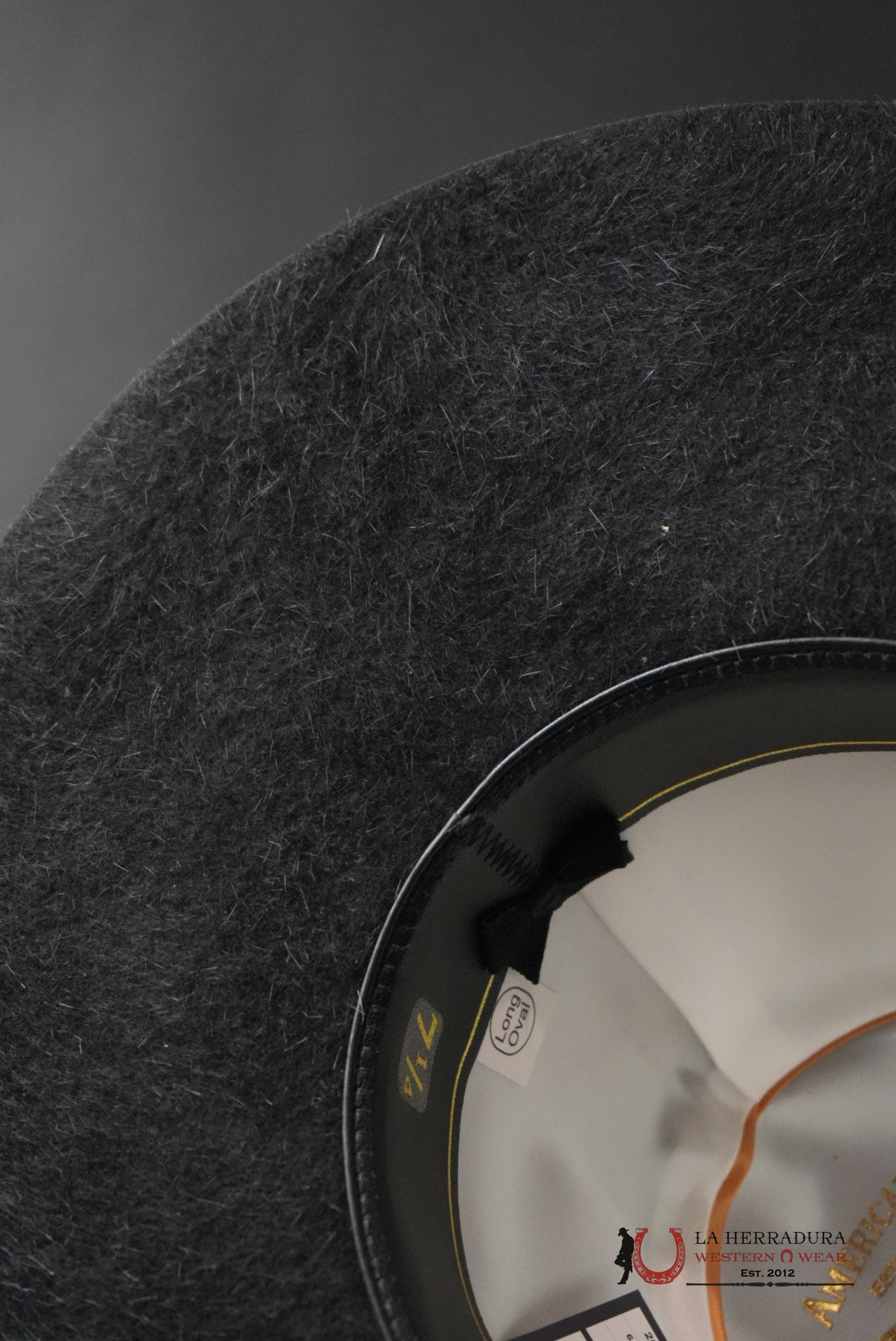 20X American Felt Hat Grizzly Black TEJANA