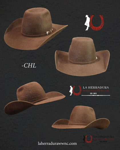 20X American Felt Hat Grizzly Chocolate