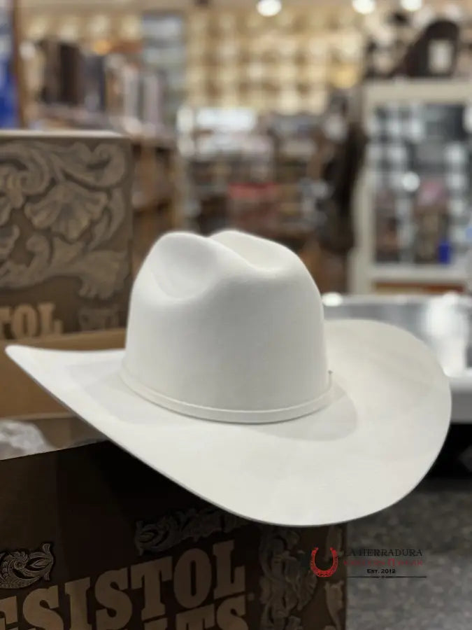 20X Resistol White Gold Cowboy Hat Tejana