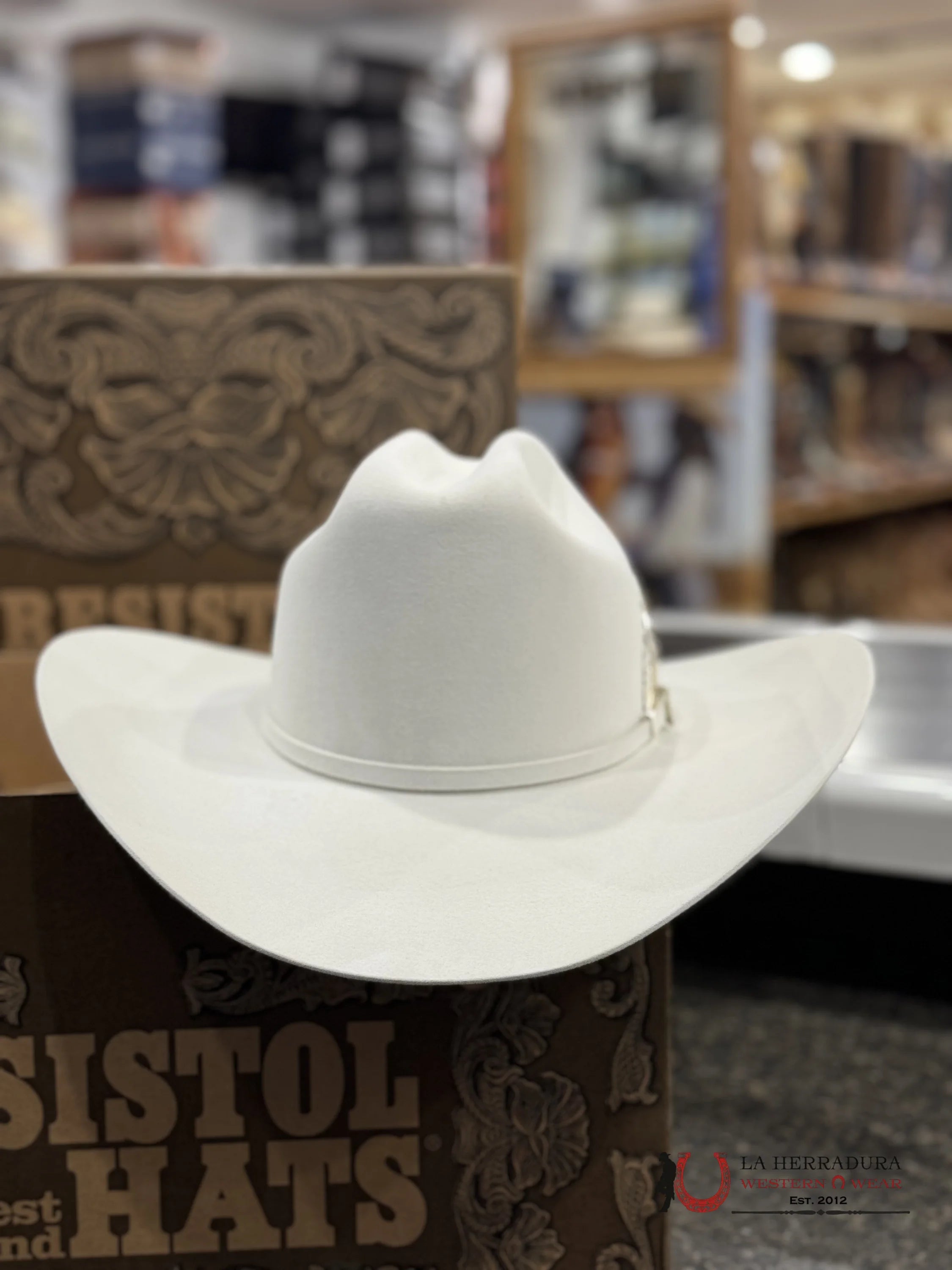 20X Resistol White Gold Cowboy Hat Tejana