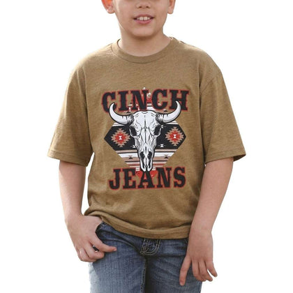 CINCH BOYS BROWN SHIRT MTT7670182