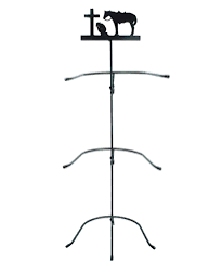 PRAYING COWBOY METAL 3 TIER HAT RACK