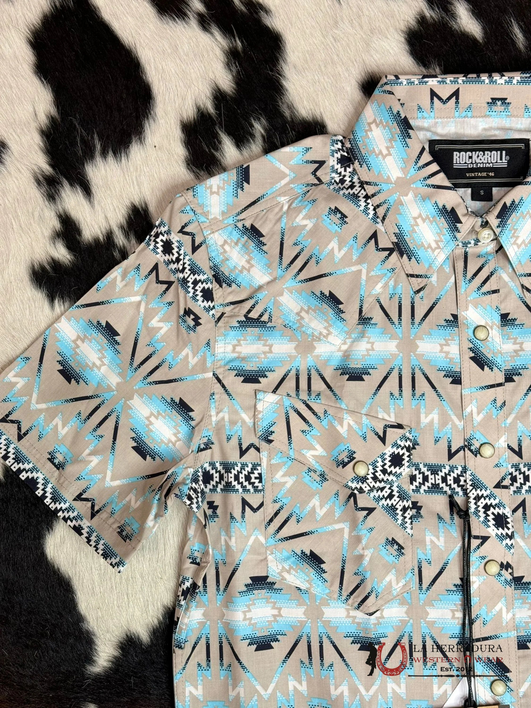 ROCK&ROLL KID SHIRT TEAL- RRBS1SR0R5