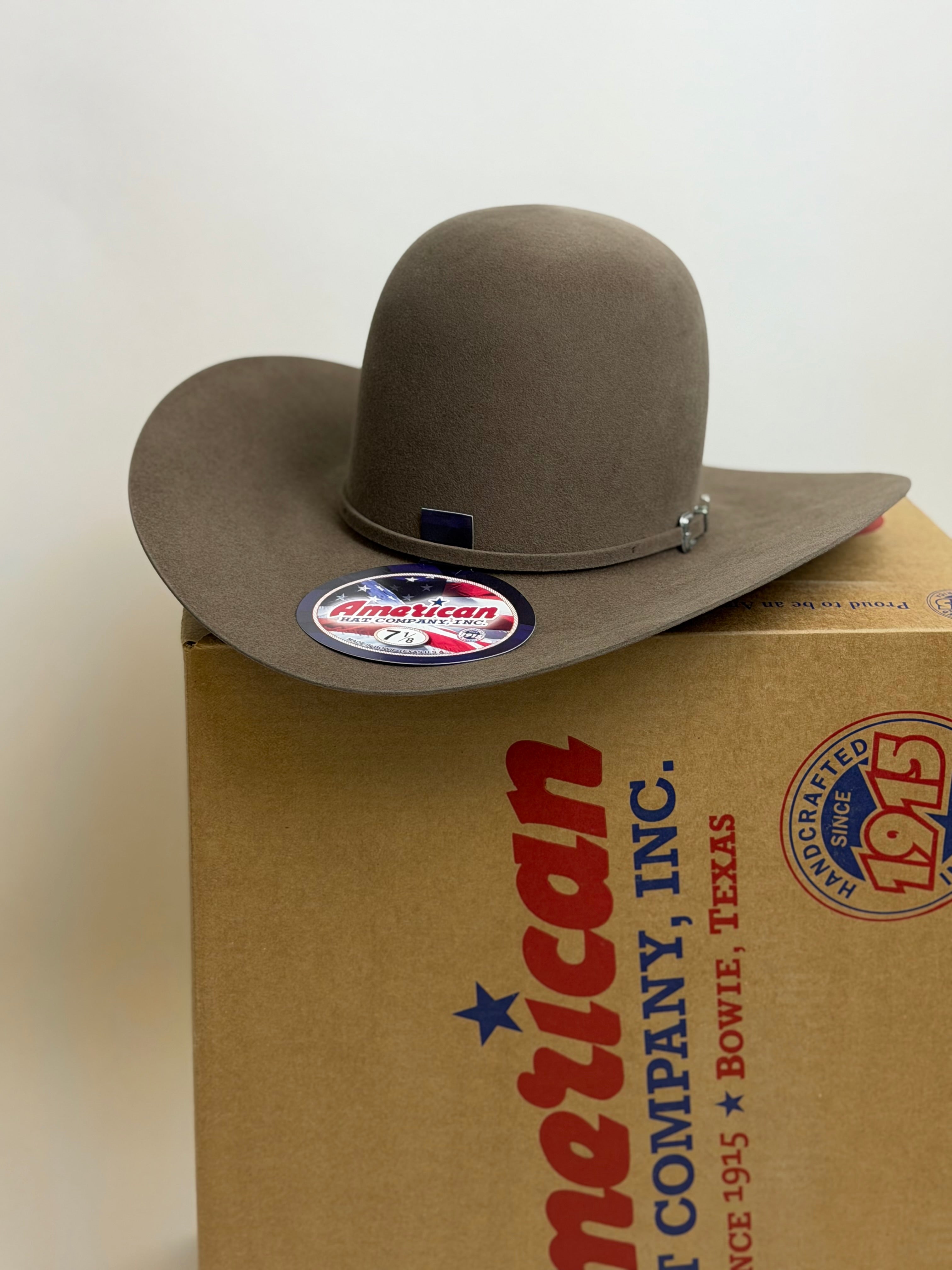 10X American Felt Hat Pecan Open Crown