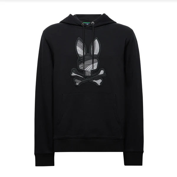 PSYCHO BUNNY MEN HOODIE BAXTER EMBROIDERY CLASSIC FRENCH TERRY B6H431F200