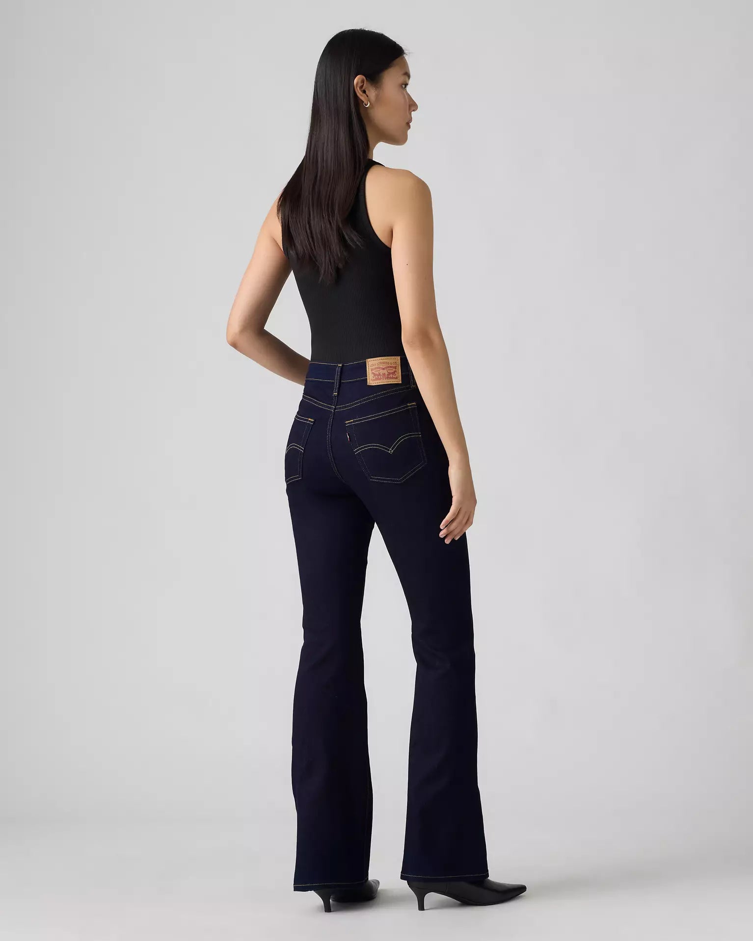 726 High Rise Flare Women's Jeans - Soft  Dark Wash - A34100123