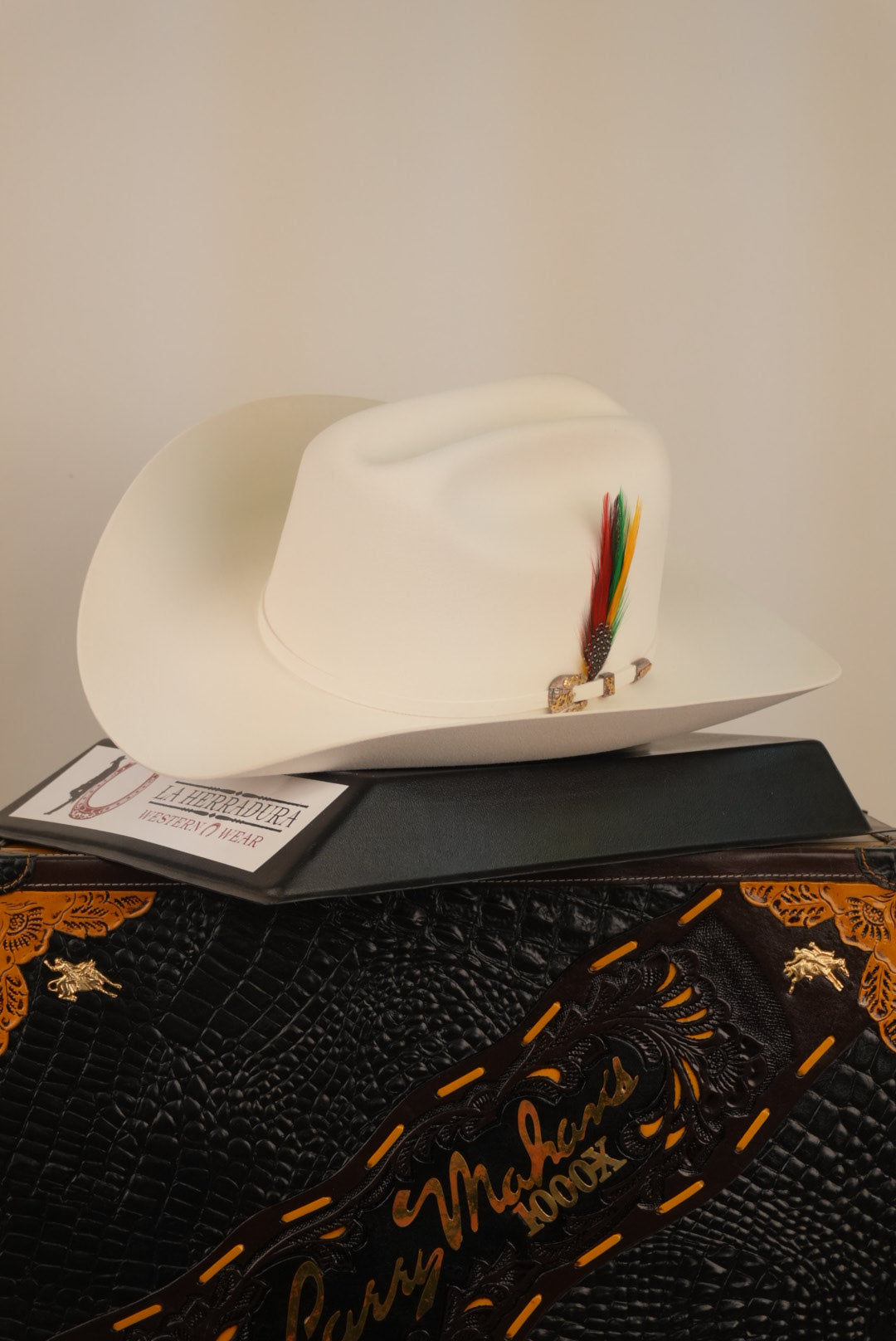 SOMBRERO VAQUERO IMPERIAL BLANCO 1000X DE LARRY MAHAN 