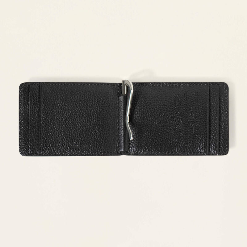 ARIAT GRAIN LEATHER BLACK CARD CASE