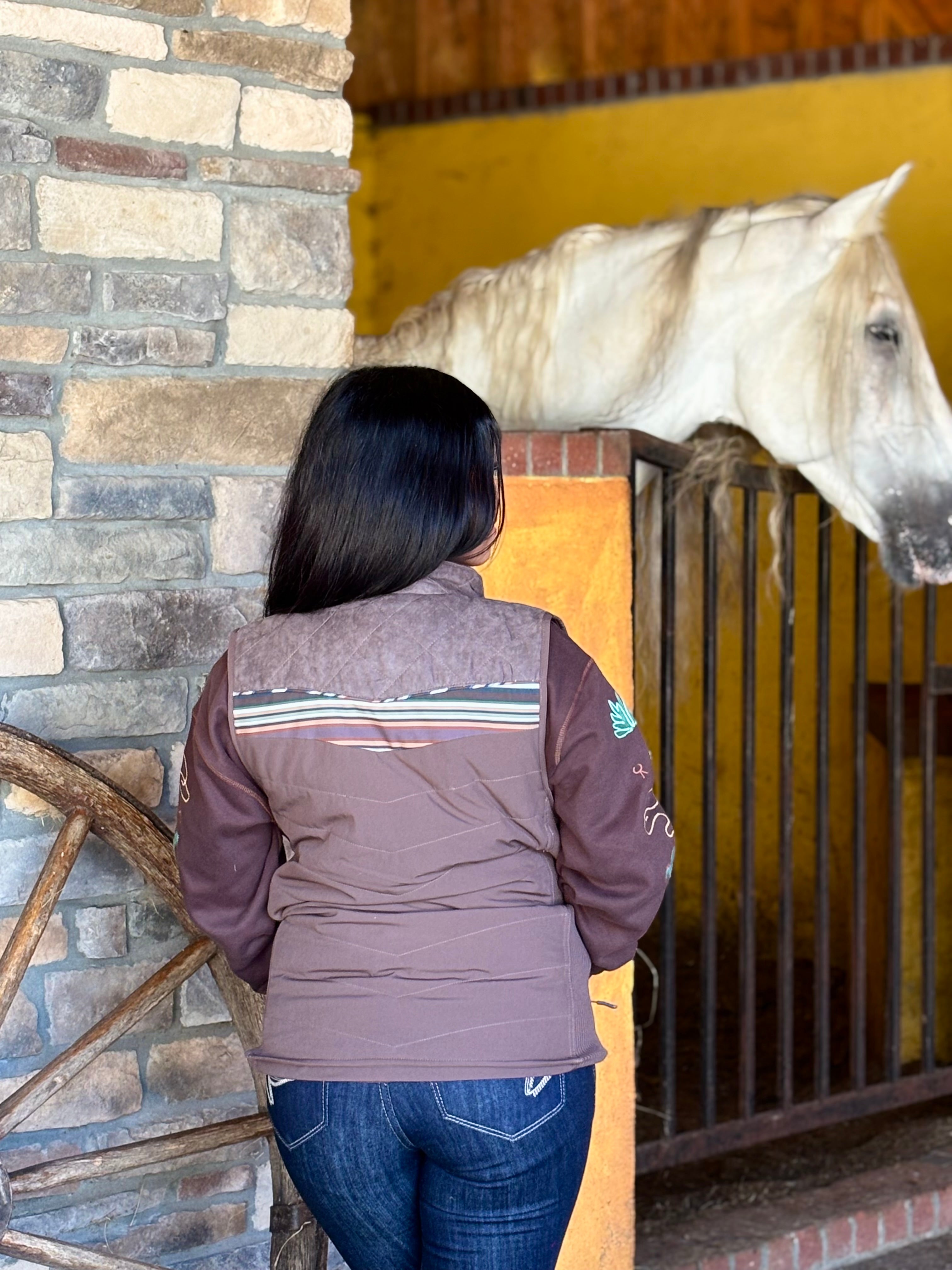 HOOEY WOMEN SERAPE/SOLID PACKBLE VEST