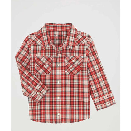 CAMISA DE MANGA LARGA WRANGLER BODY ROJA 112374299