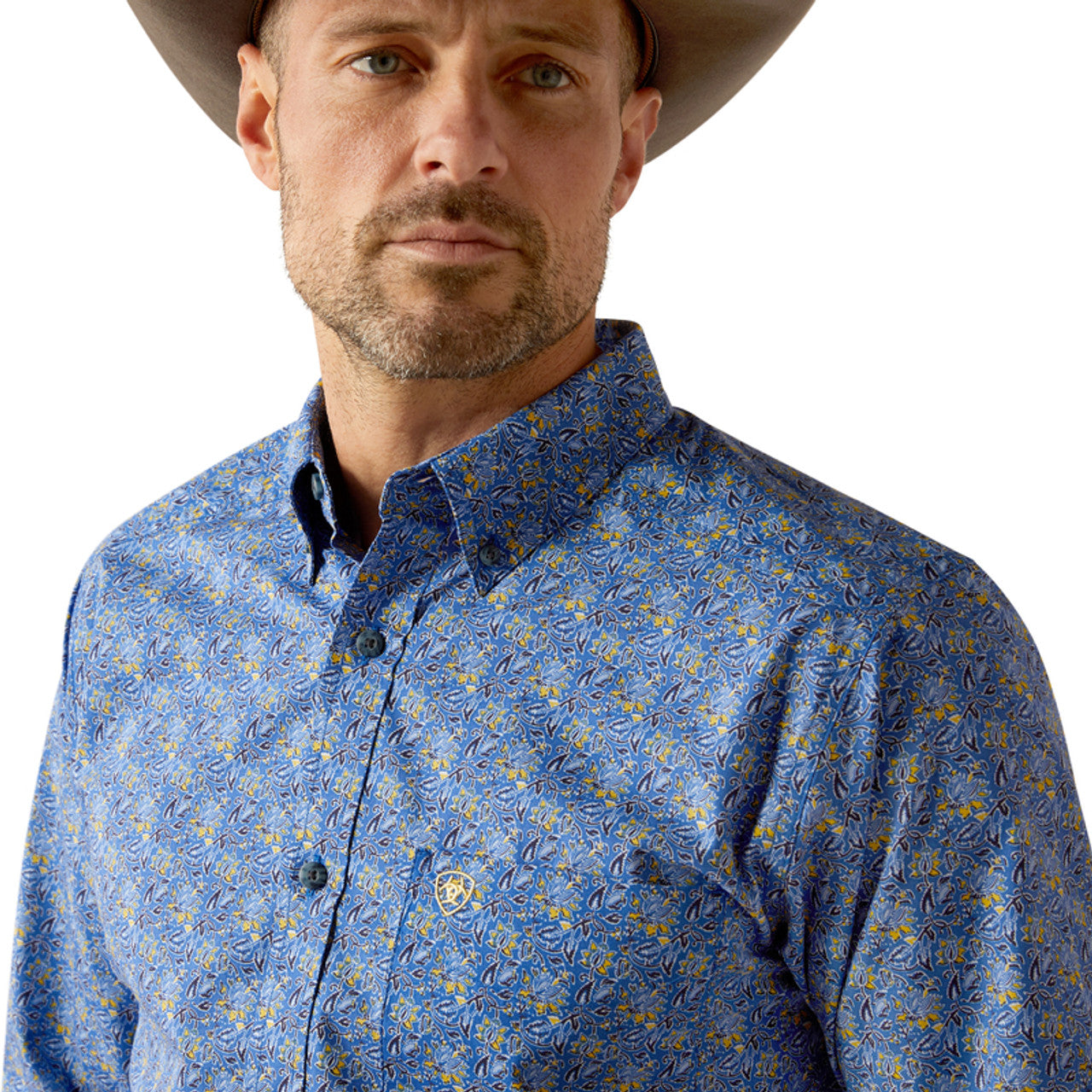 Ariat Thell Fitted Long Sleeve Shirt Dark Blue - 2367