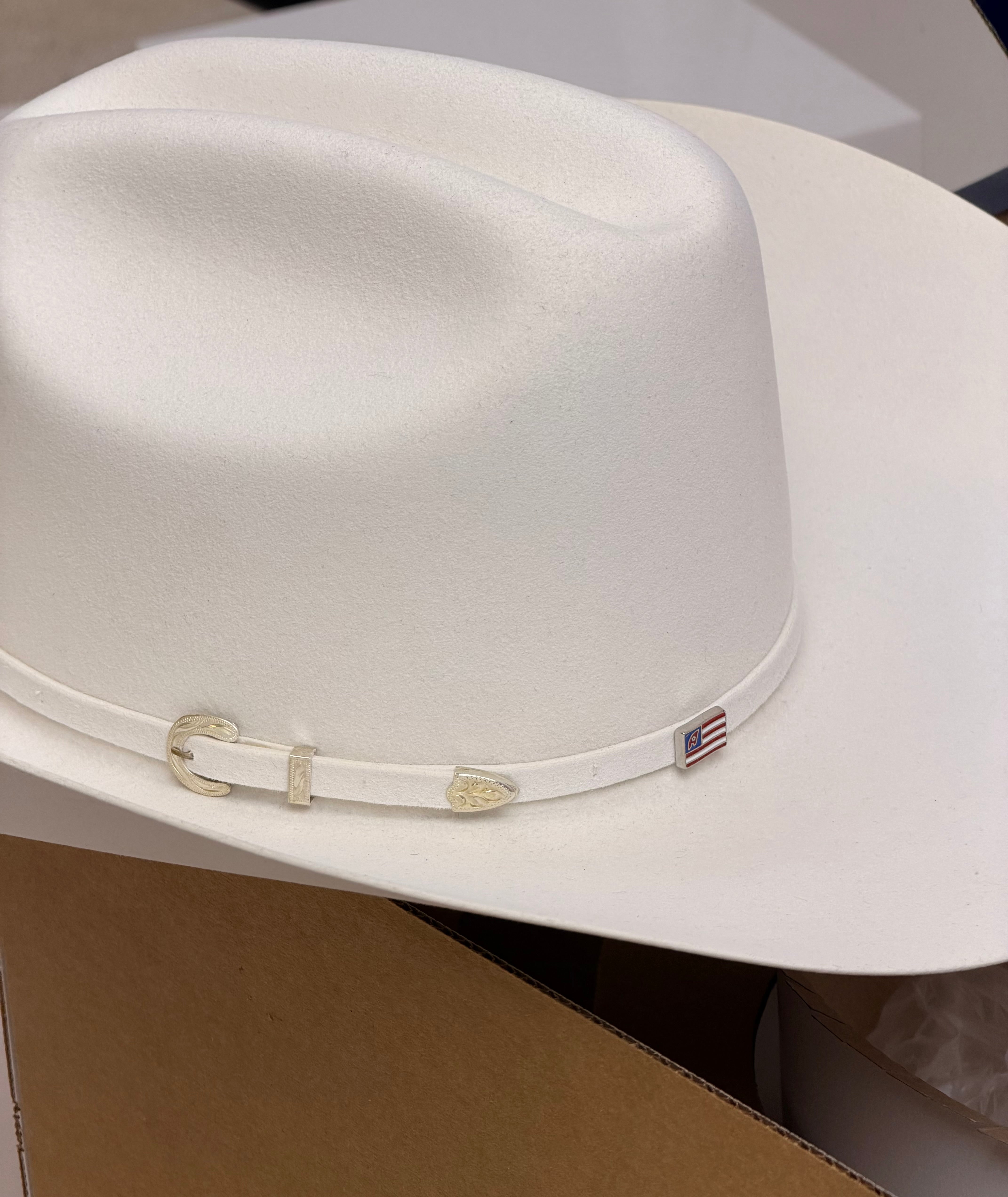 40X American Felt Hat White