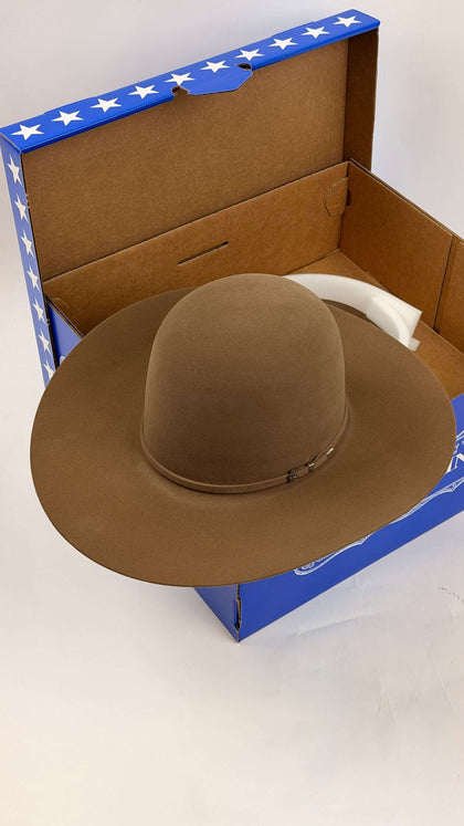 RODEO KING 100X TAN BELLY CORONA ABIERTA