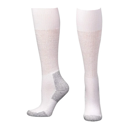 BOOT DOCTOR ALL WHITE MENS OVER THE CALF SOCKS - 0499105