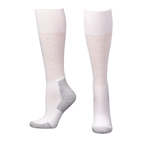 BOOT DOCTOR ALL WHITE MENS OVER THE CALF SOCKS - 0499105