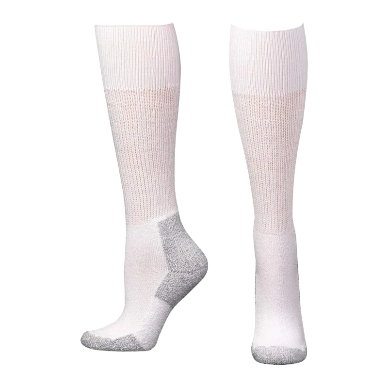 BOOT DOCTOR ALL WHITE MENS OVER THE CALF SOCKS - 0499105