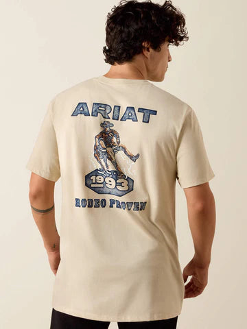 ARIAT MEN PROVEN STAMP SS TSHRT NATURAL 10073416
