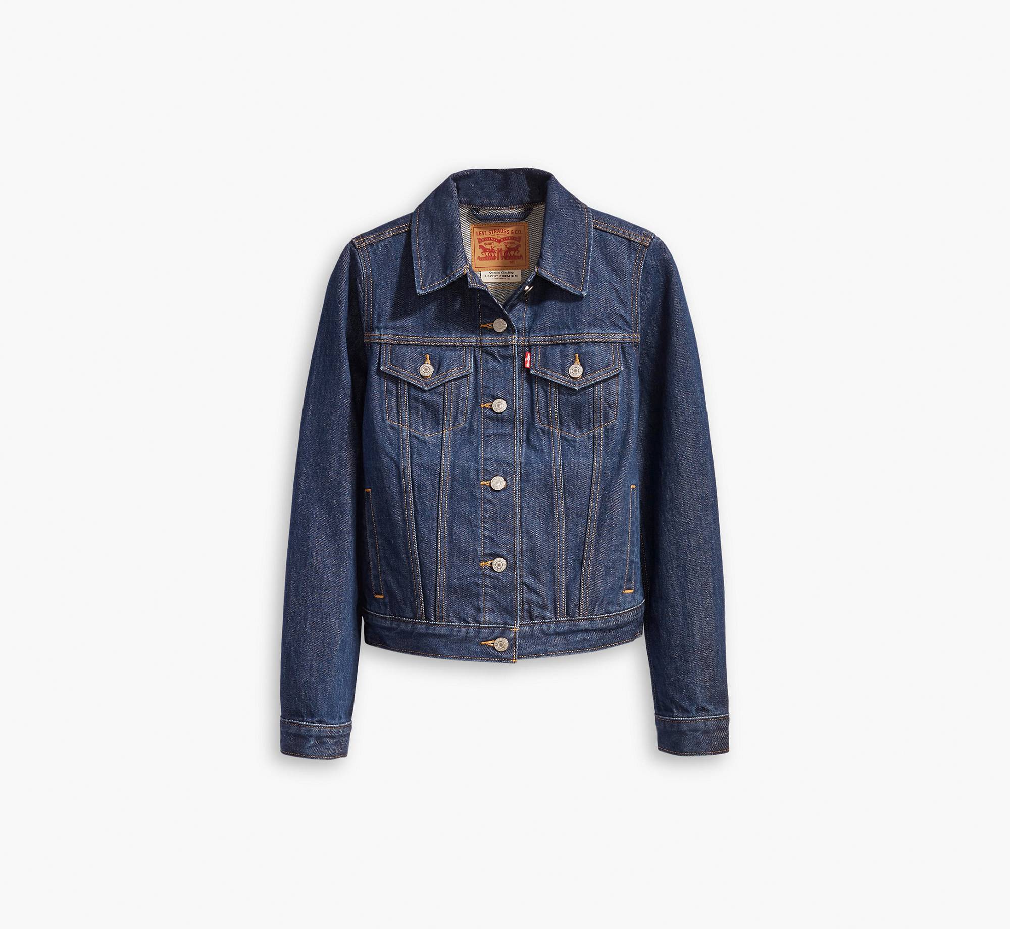 LEVI'S ORIGINAL TRUCKER JACKET DEEP BLUE LADIES