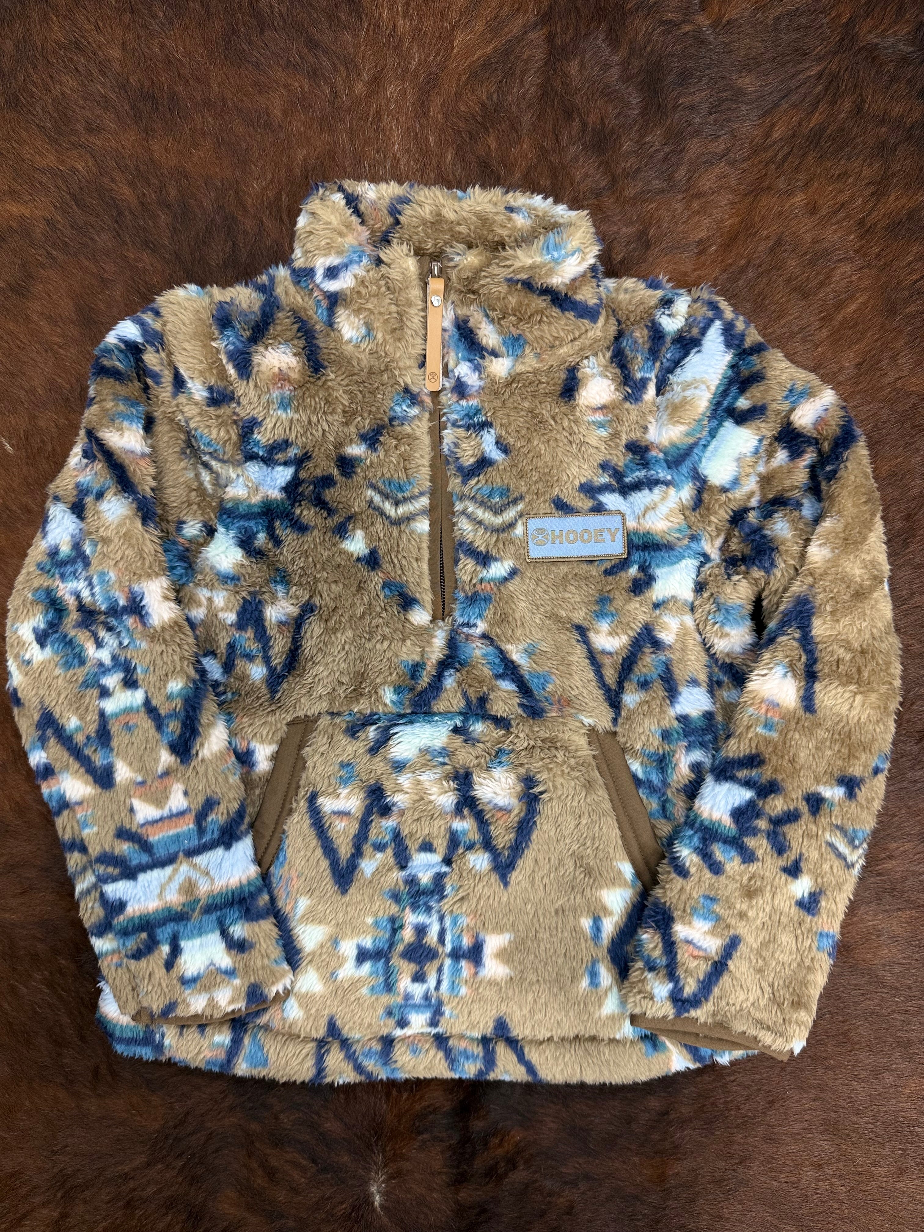 HOOEY YUTH GIRLS TELLURIDE SHITAKE FLEECE  PULLOVER HFP026BRAZ-Y