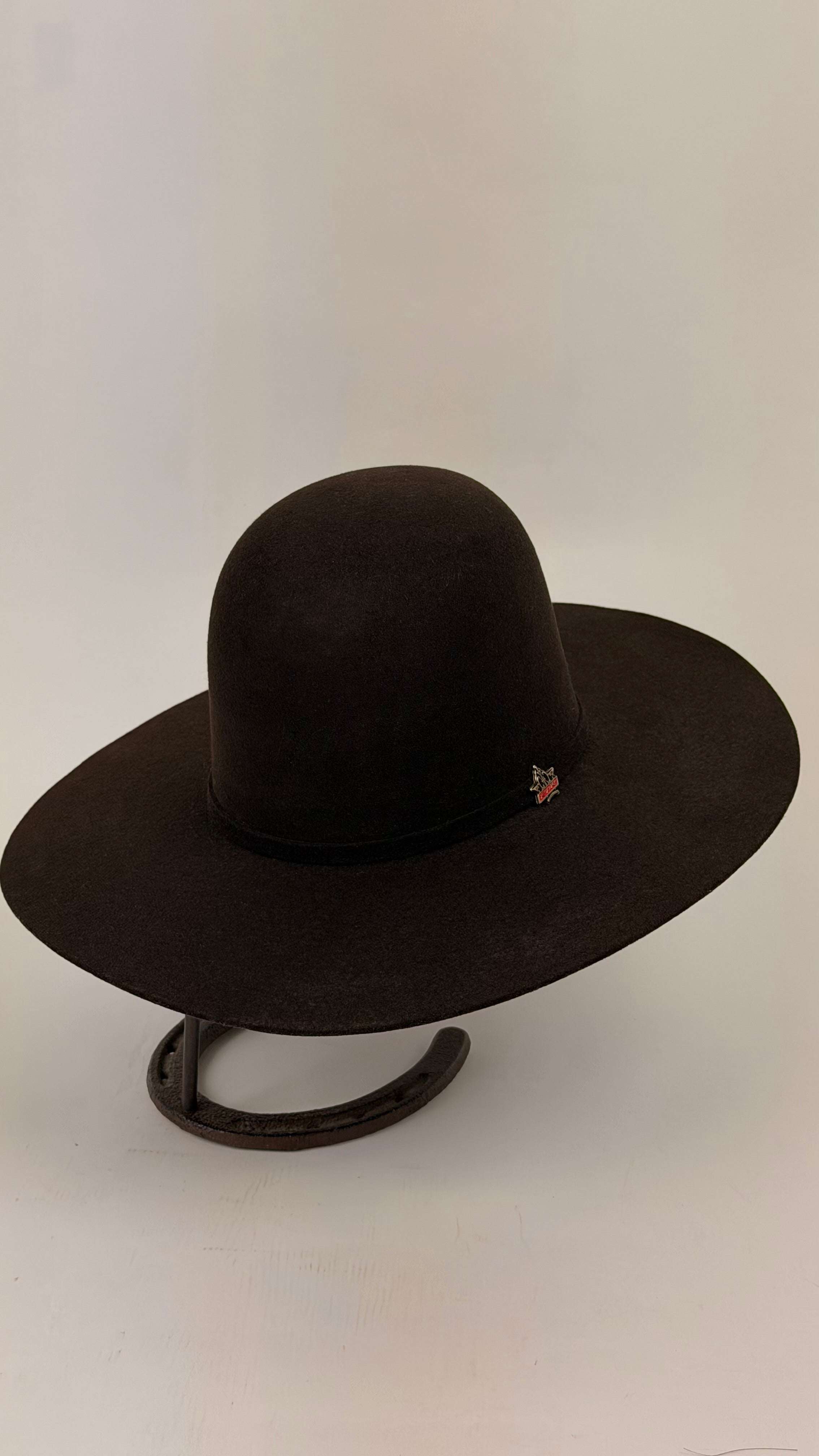 Black wide-brimmed hat