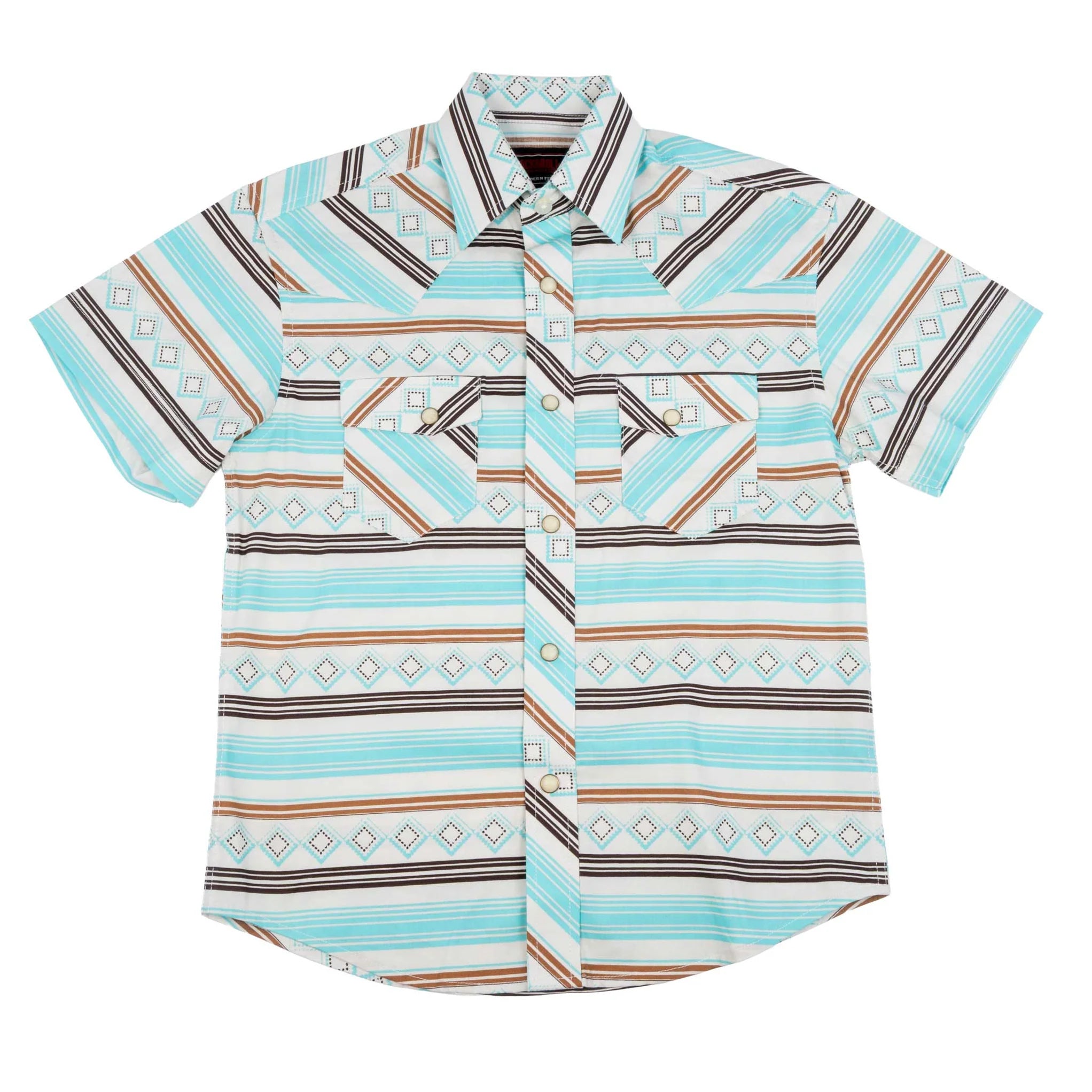 ROCK & ROLL BOYS STRIPE PRINTED TEAL - BBN3S08654