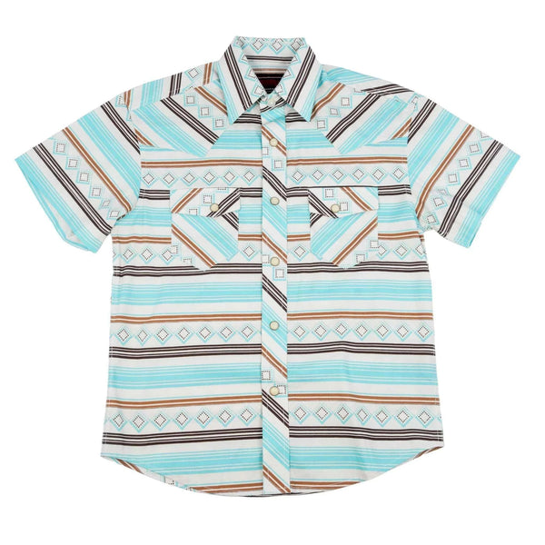 ROCK & ROLL BOYS STRIPE PRINTED TEAL - BBN3S08654