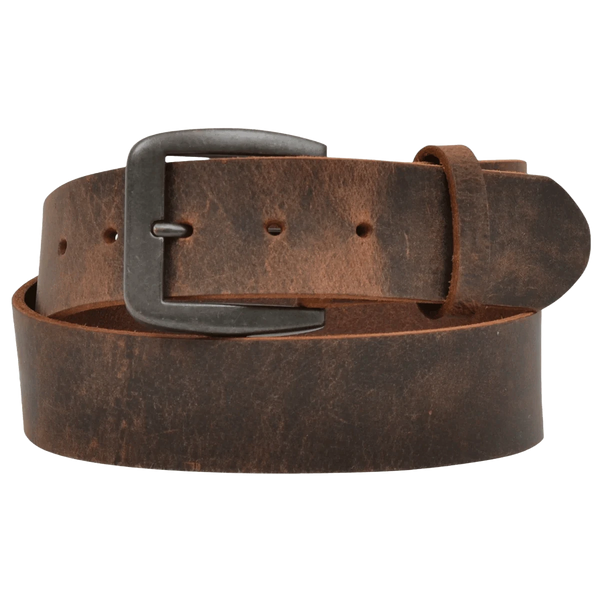 3D CO. DISTRESSED BROWN LEATHER WORK MEN BELT- D100000402