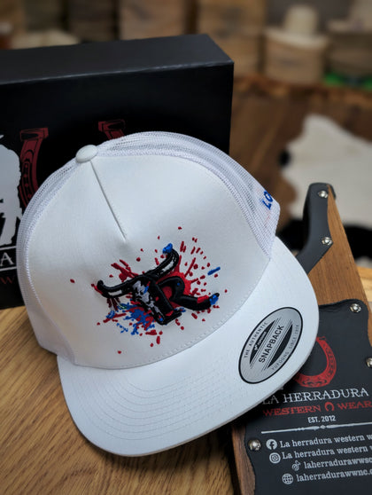 TEXAS RANCH WHITE CAP :1 PAINT SPLATTER