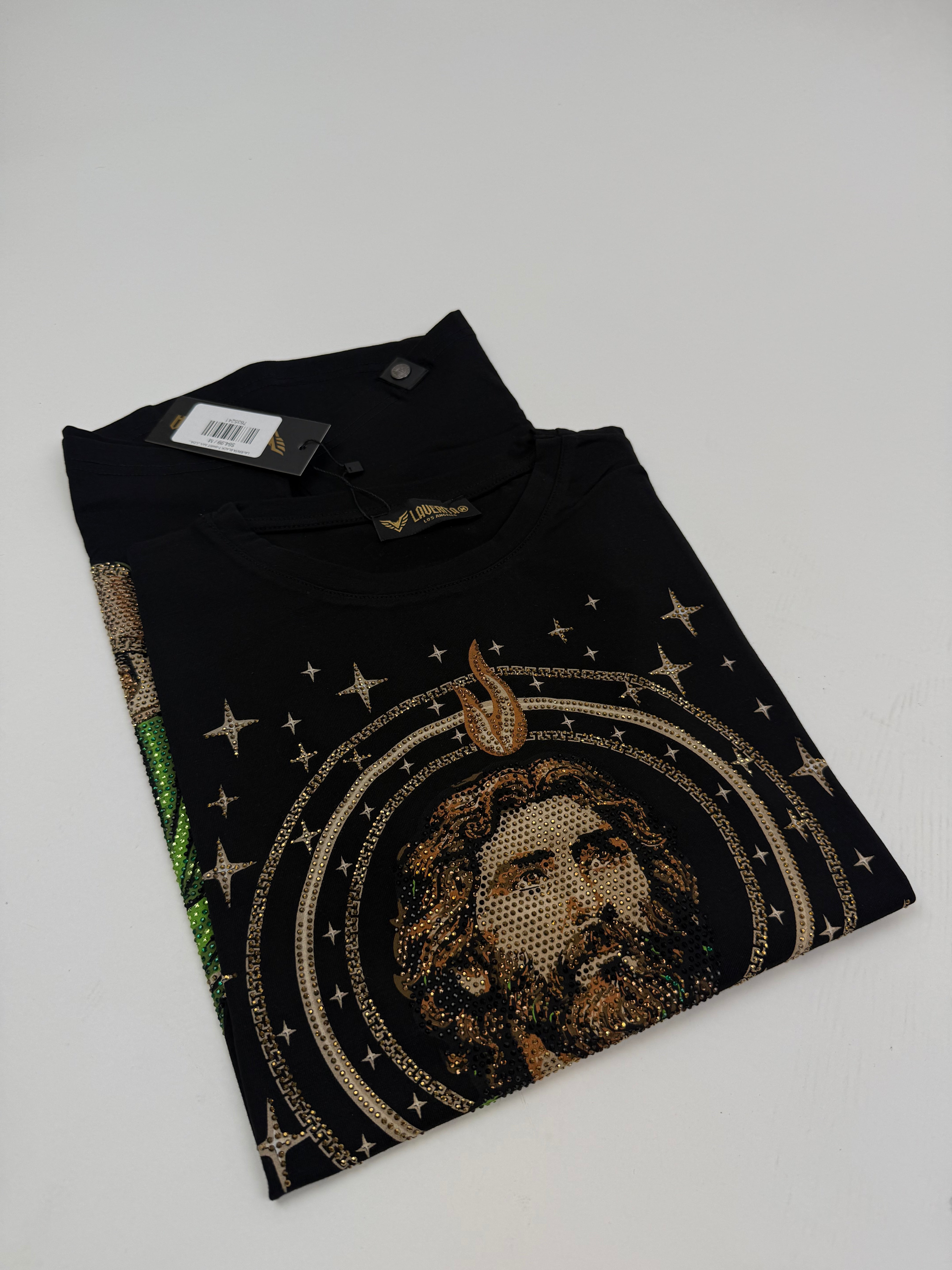 LAVERITA BLACK T-SHIRT SAN JUDAS -LAV94819