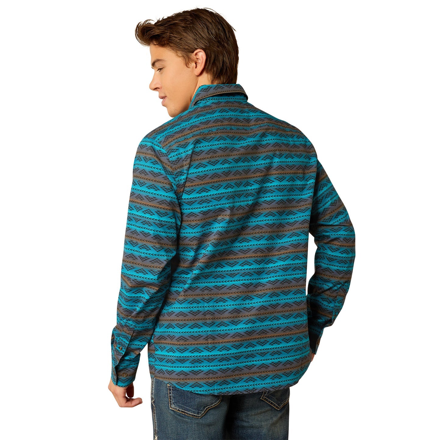 Ariat Madison Modern Fit Long Sleeve Turquoise - 2306