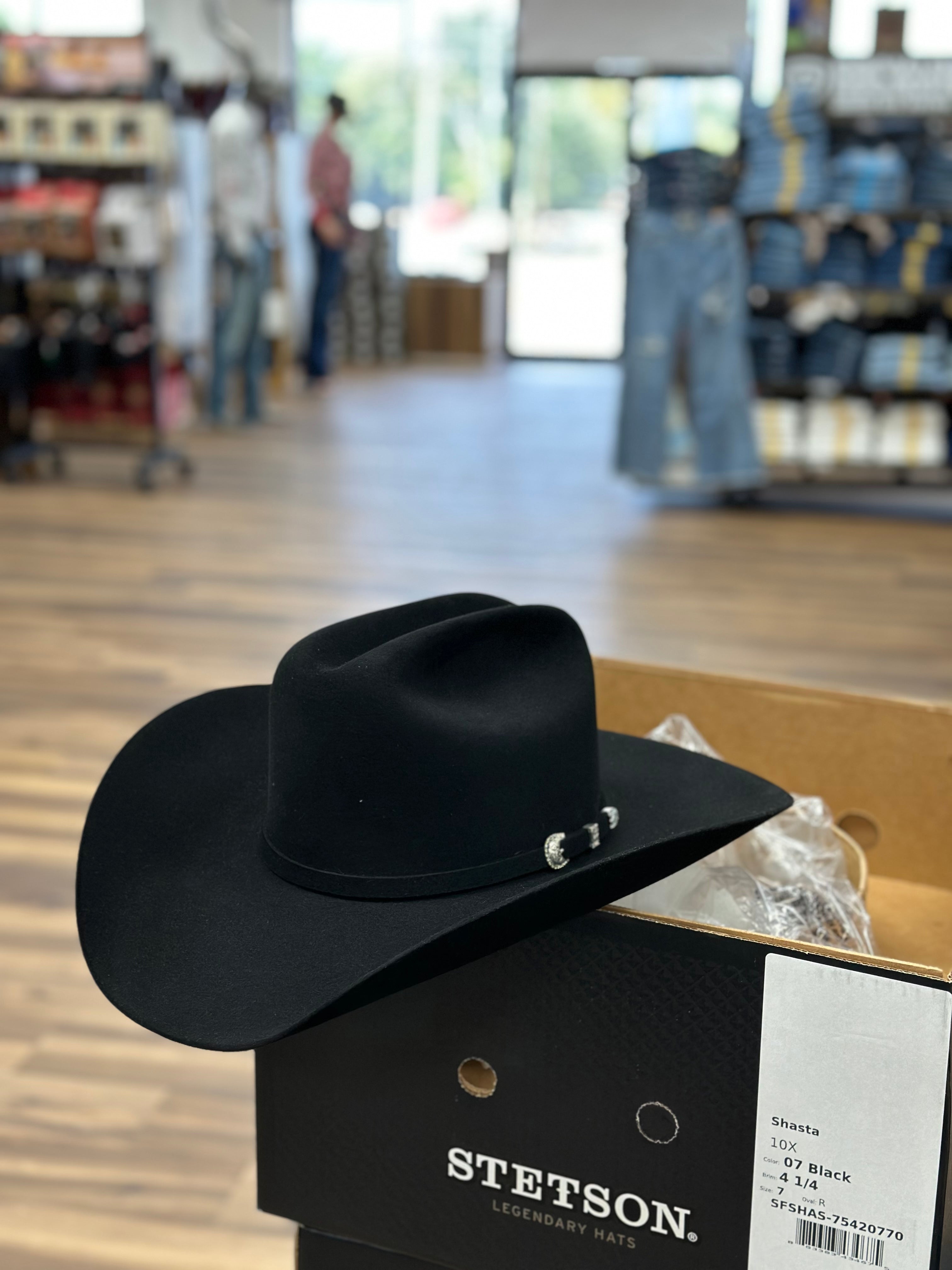 STETSON 10X SHASTA NEGRO