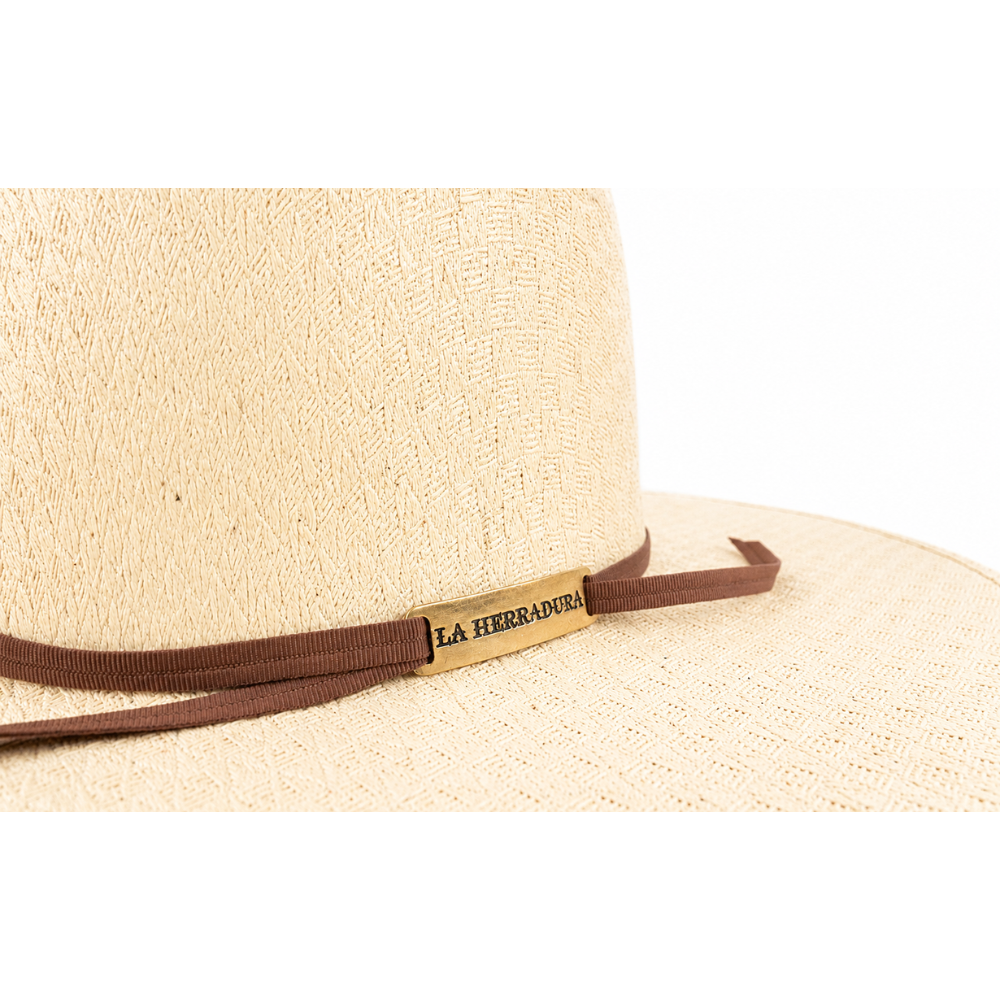 HERRADURA STRAW HAT 100X TELAR PIRAMIDE OPEN CROWN
