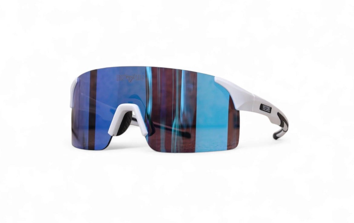 LOST CALF VENUS WHITE/BLUE SUNGLASSES