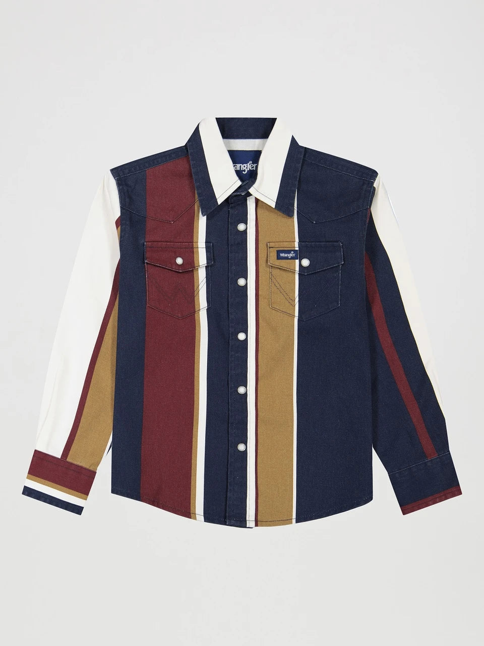 BOY'S LONG SLEEVE DENIM WRANGLER SHIRT 112382002