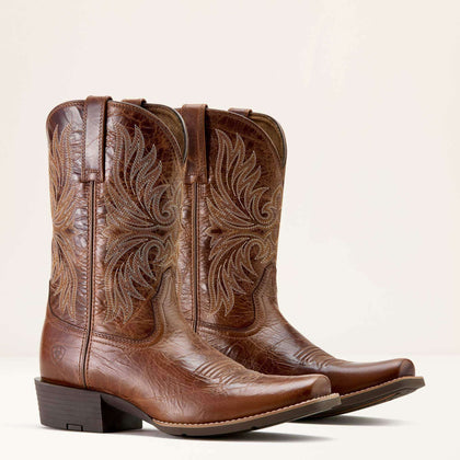 ARIAT MEN BOOT SPIRT NARROW TOE DARK TAN NARROW CUTTER 10063959