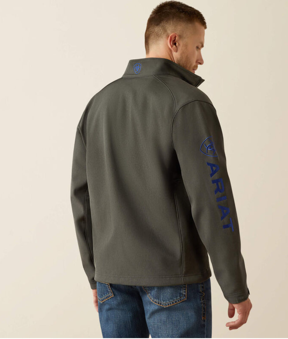 ARIAT JACKET LOGO 2.0 SOFTSEHLL CHARCOAL HEATHER- 8155