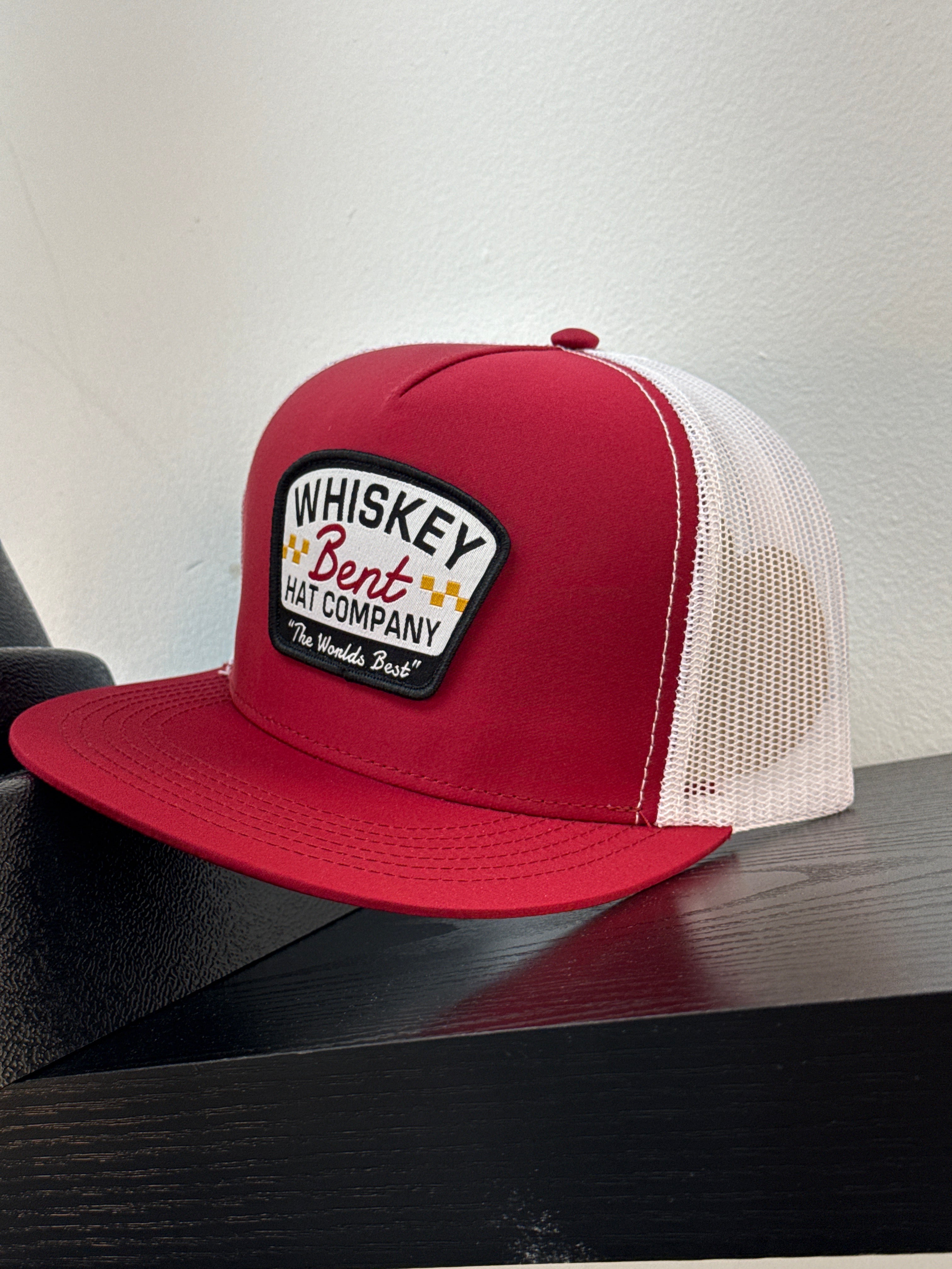 WHISKEY BENT BLACK HAT RED