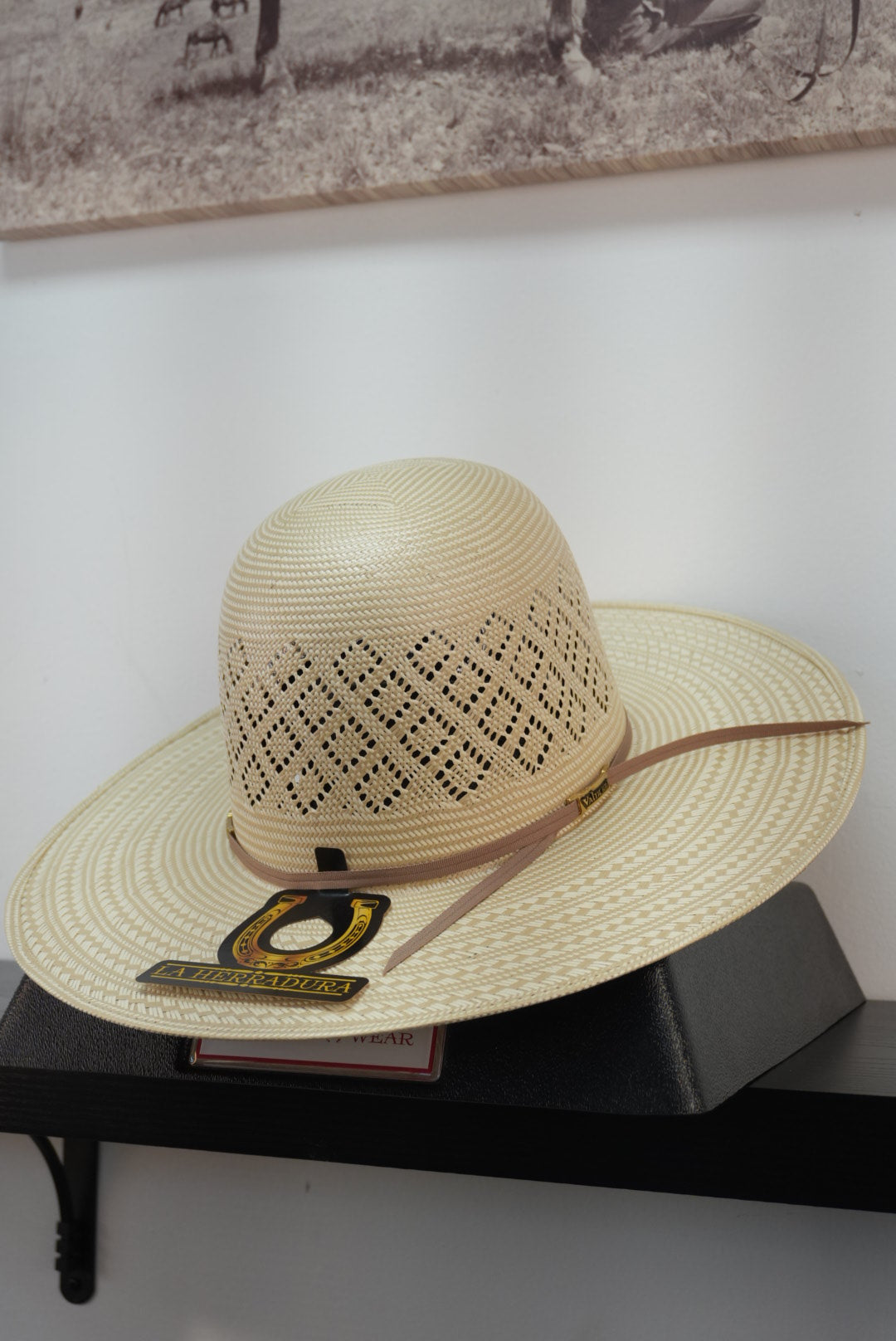 HERRADURA OPEN CROWN STRAW HAT 100x CENTANAL BRCOLOR