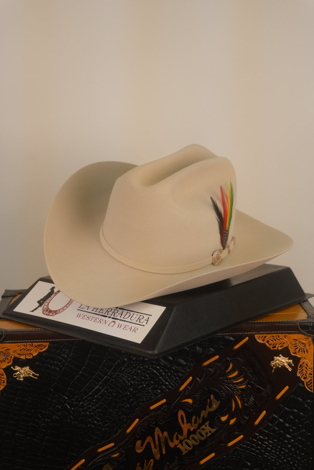 SOMBRERO COWBOY 1000X DE LARRY MAHAN´S BELLY PLATA IMPERIAL 