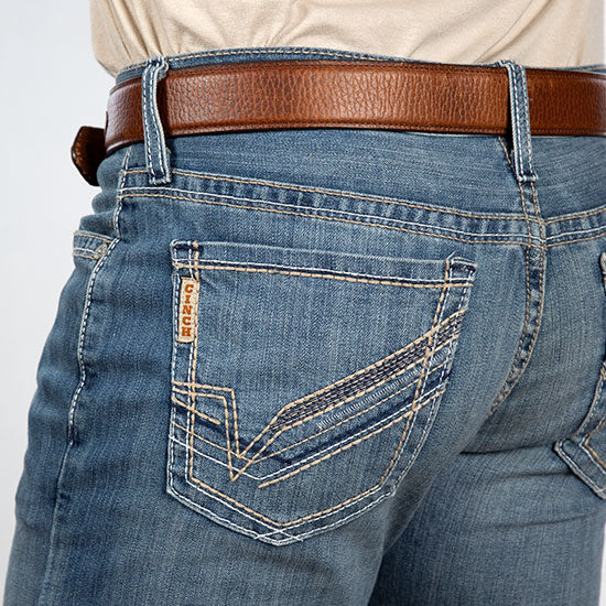 CINCH JEAN IAN MID RISE SLIM BOOT CUT MEDIUM WASH-MB59036001