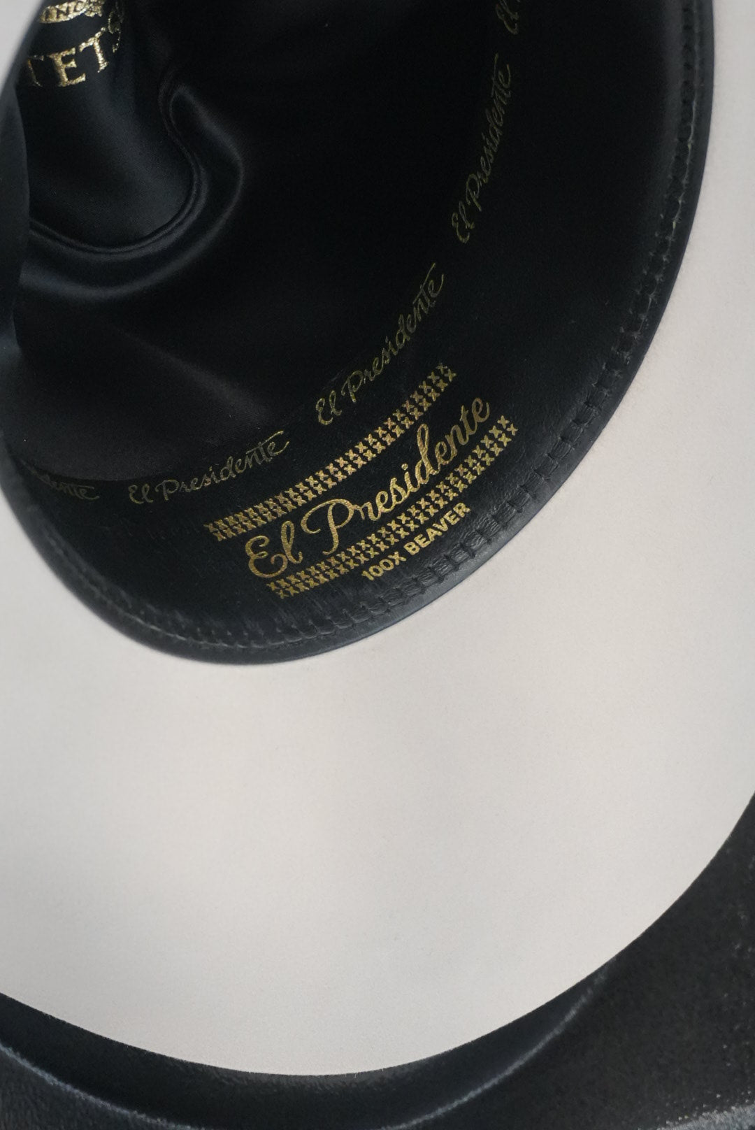 SOMBRERO COWBOY STETSON 100X EL PRESIDENTE VIENTRE PLATA