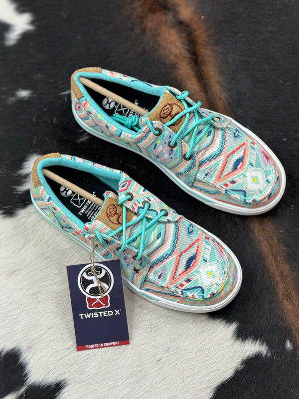 ZAPATOS WOMENS HOOEY LOPERS C TOW TWISTED X LIGHT BLUE MULTI