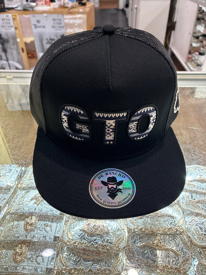 DE RANCHO BLACK Style .08 GTO de negro con NAVY HAT