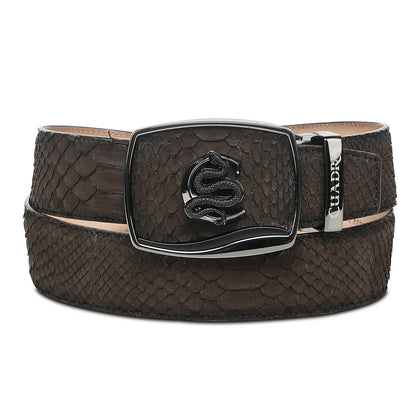 CUADRA MEN PYTHON BACK NUBUCK CAFE BELT BC484