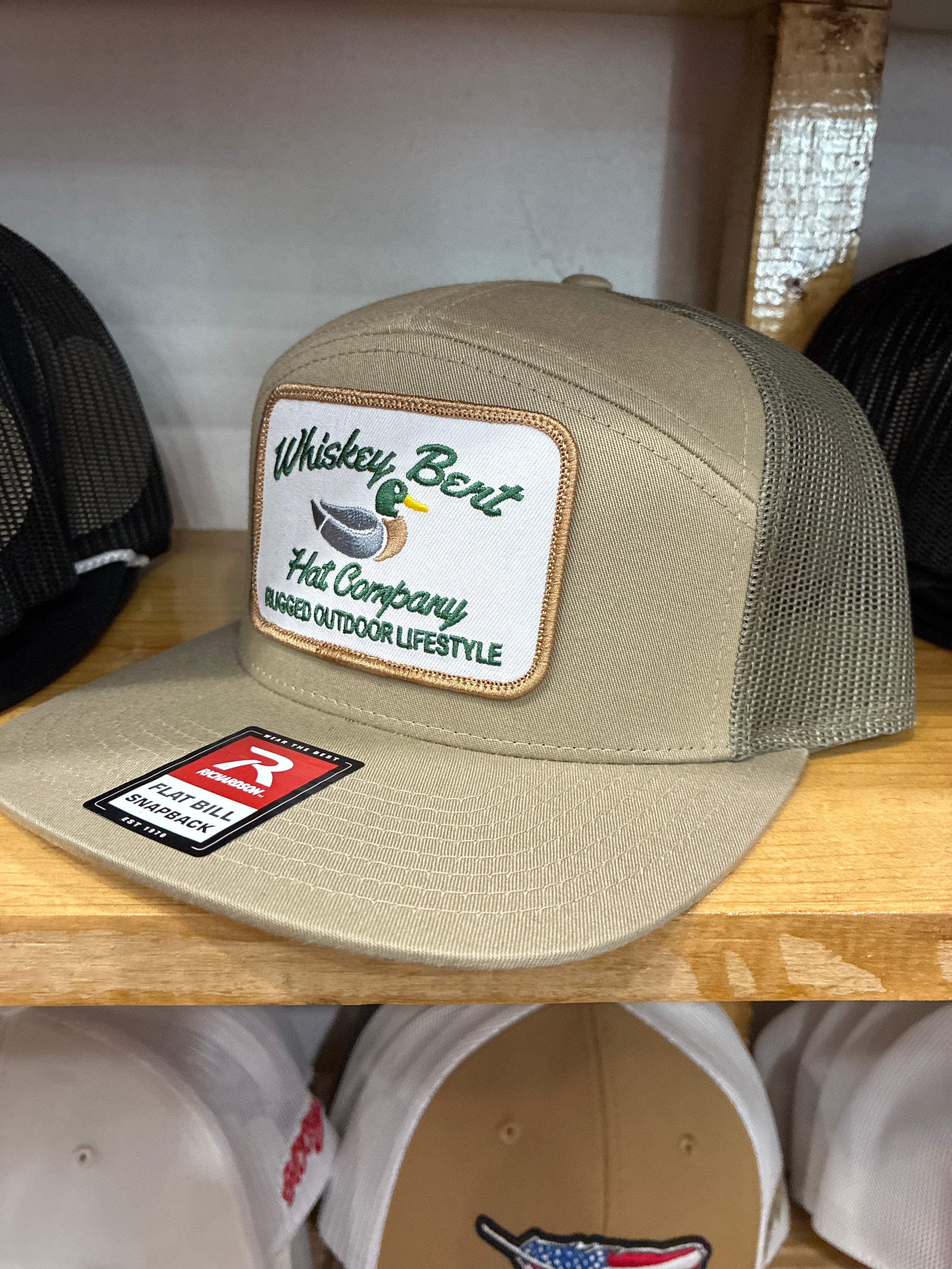 WHISKEY BENT GREEN CAP W DUCK