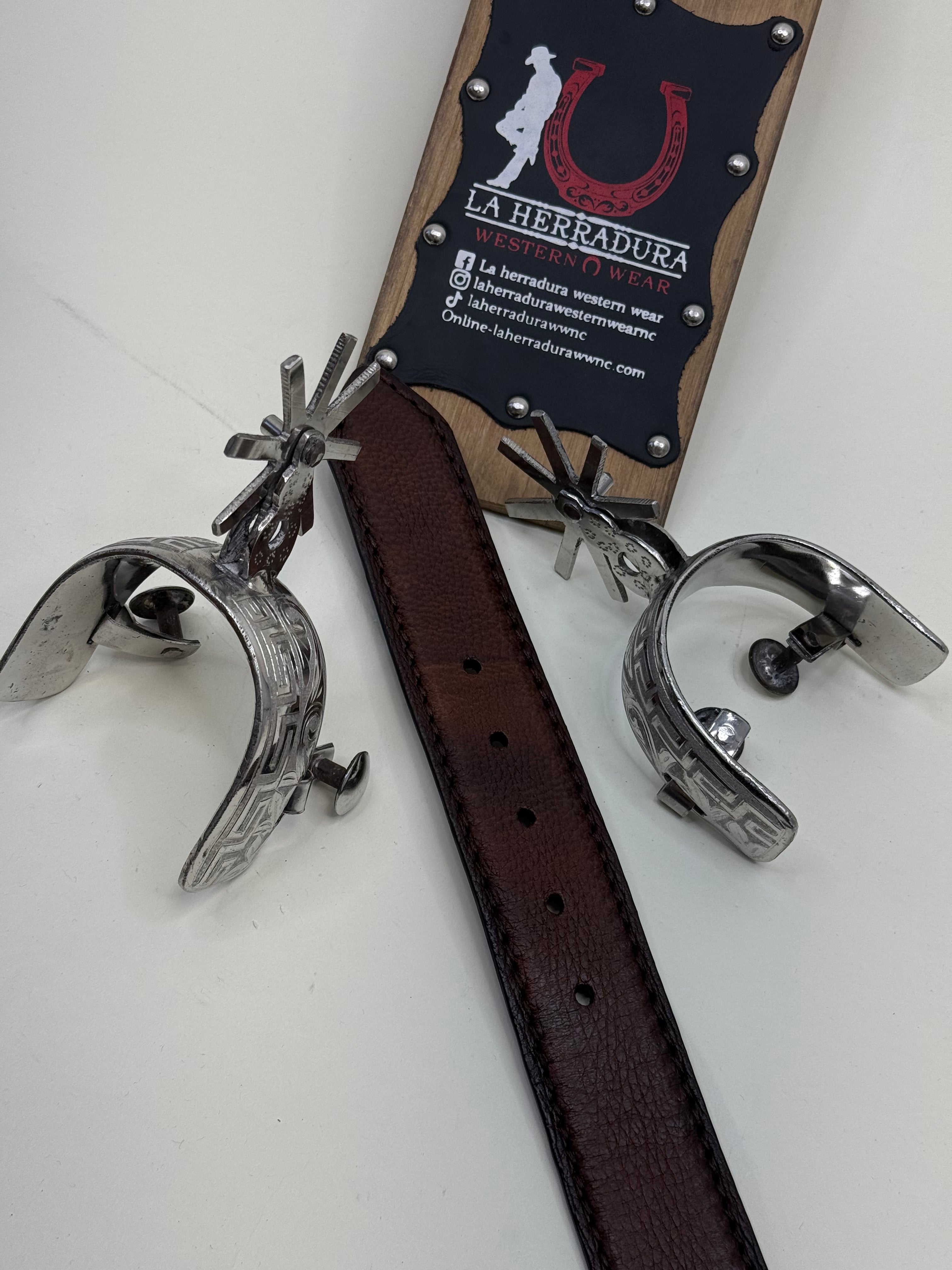 CUADRA ALMOND DEER LASER BELT