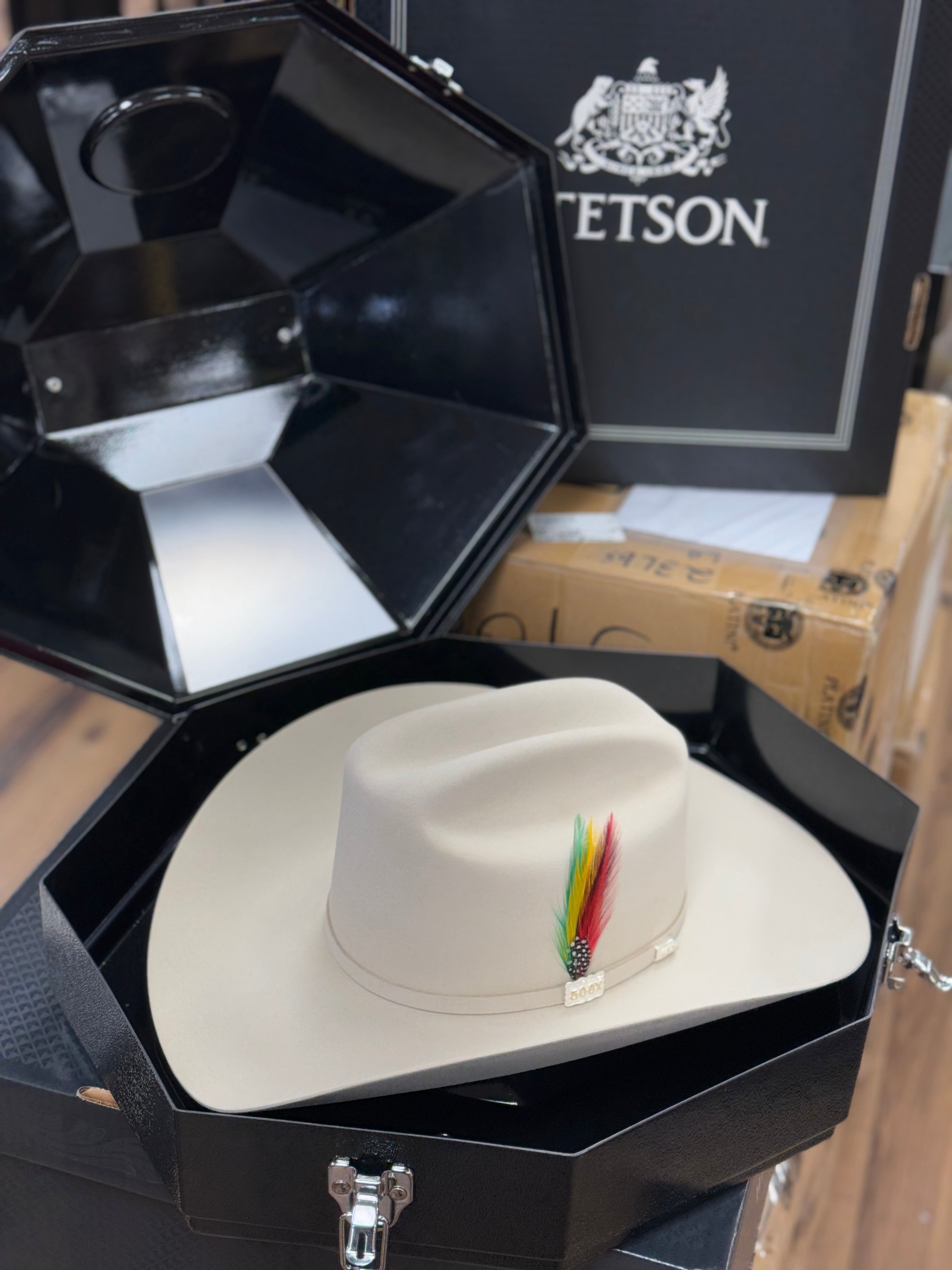 Stetson 500x Premier El Amo Felt Hat Silver Belly