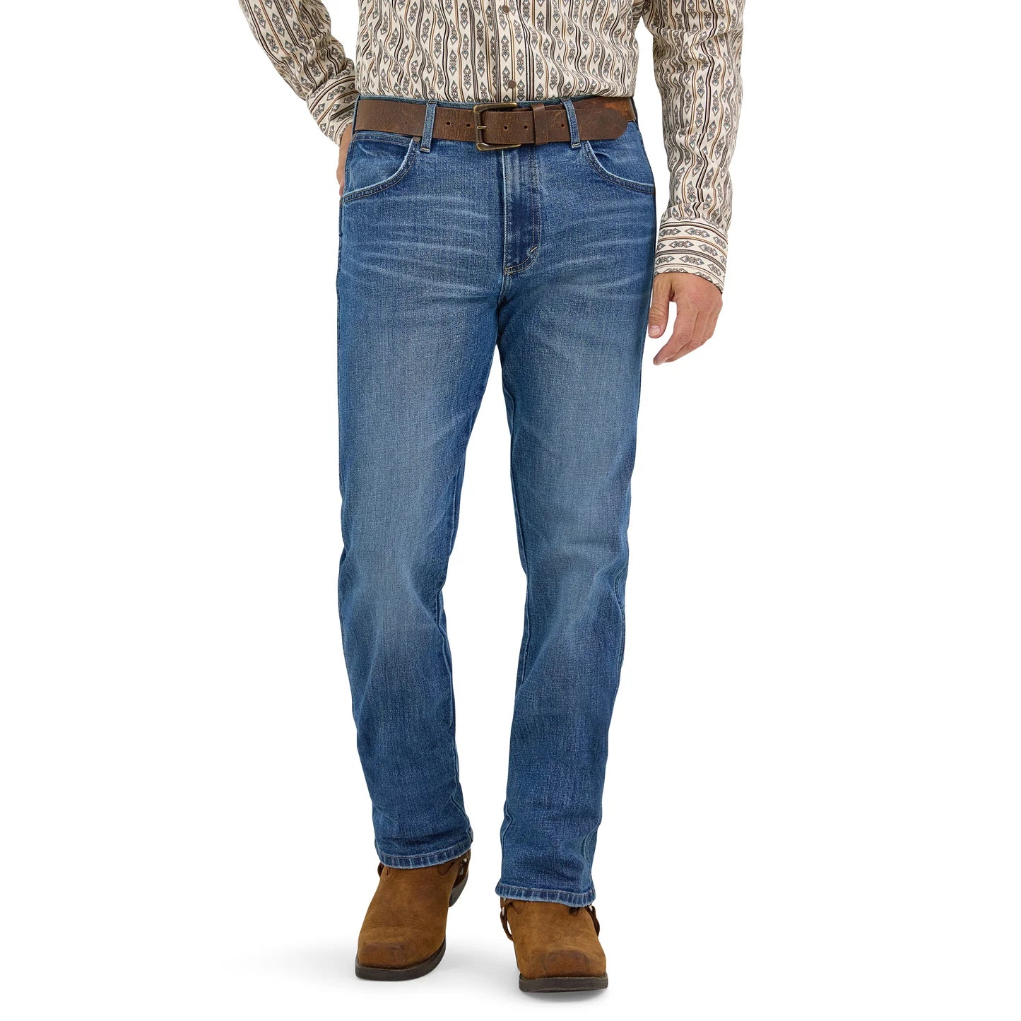 WRANGLER MEN’S JEANS RETRO SLIM STRAIGHT BLUE DENUM  112370632