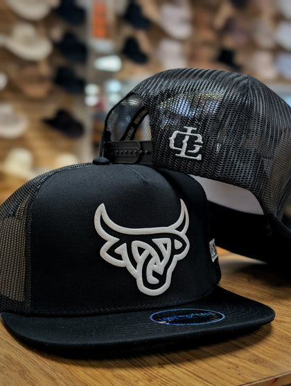 LOST CALF ECLIPSE FLAT BILL TRUCKER HAT